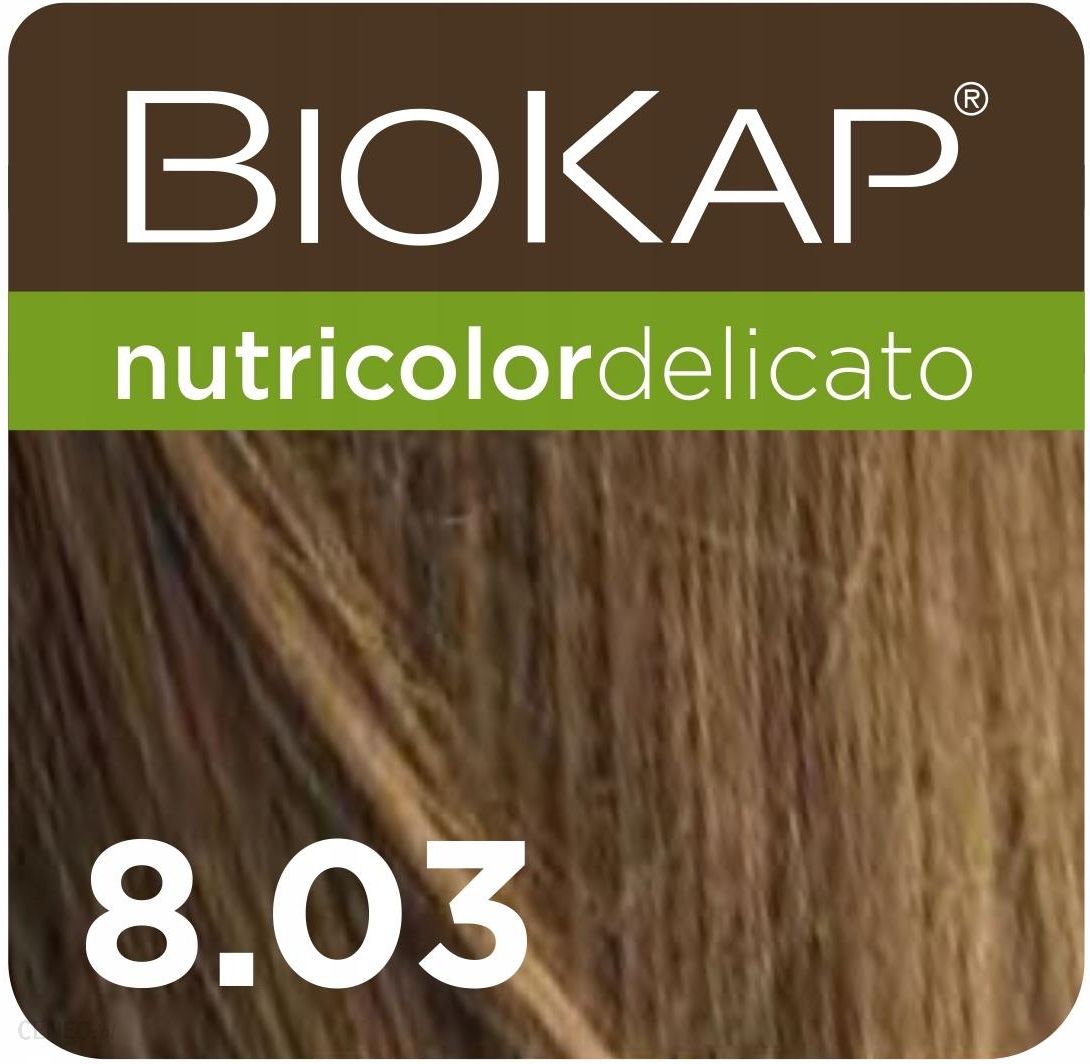 Biokap Nutricolor Delicato Farba Koloryzująca Do Włosów 8.03 Jasny Naturalny Blond 140ml