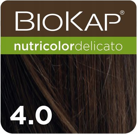 Biokap Nutricolor Delicato Farba Koloryzująca Do Włosów  4.0 Brąz 140 ml