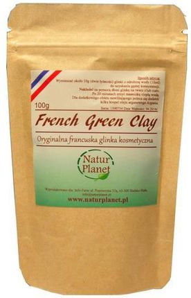 Natur Planet French Green Clay Glinka Zielona, 100 g