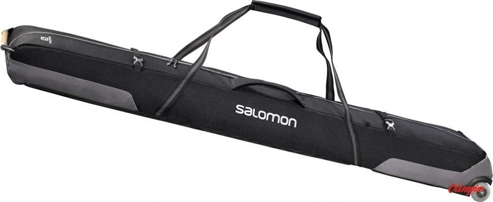 salomon connect wheely ski sleeve ski bag 2 pairs Rossignol Hero 2/3 Pair Adjustable 2018 the bag easily adapts to different ski sizes Ski Bags | Salomon