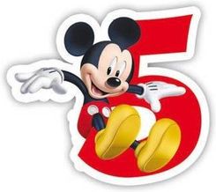 Zdjęcie Świeczka cyferka "5" Myszka Mickey - 1 szt. - Siewierz