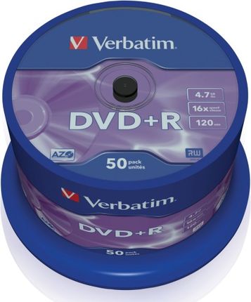 Verbatim Płyta Dvd+R 4,7Gb 16X Cake 50 Sztuk To7117 (TO7117)