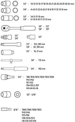 NEO TOOLS 86 EL KLUCZE NASADOWE 08-664 - Opinie i ceny na Ceneo.pl