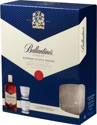 Ballantine'S Finest Whisky + 2 Szklanki 700Ml - Ceny i