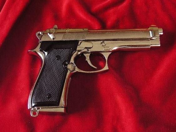 Denix CHROMOWANA BERETTA 92F 9MM PARABELLUM 1254/NQ - zdjęcie 3 Denix CHROMOWANA BERETTA 92F 9MM PARABELLUM 1254/NQ