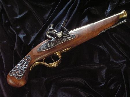 Denix Czarnoprochowy Brytyjski Pistolet Skałkowy Z Xviii W.