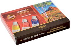 Zdjęcie Koh-I-Noor Farby Akrylowe Acrylic 16Ml 6Kol - Koronowo