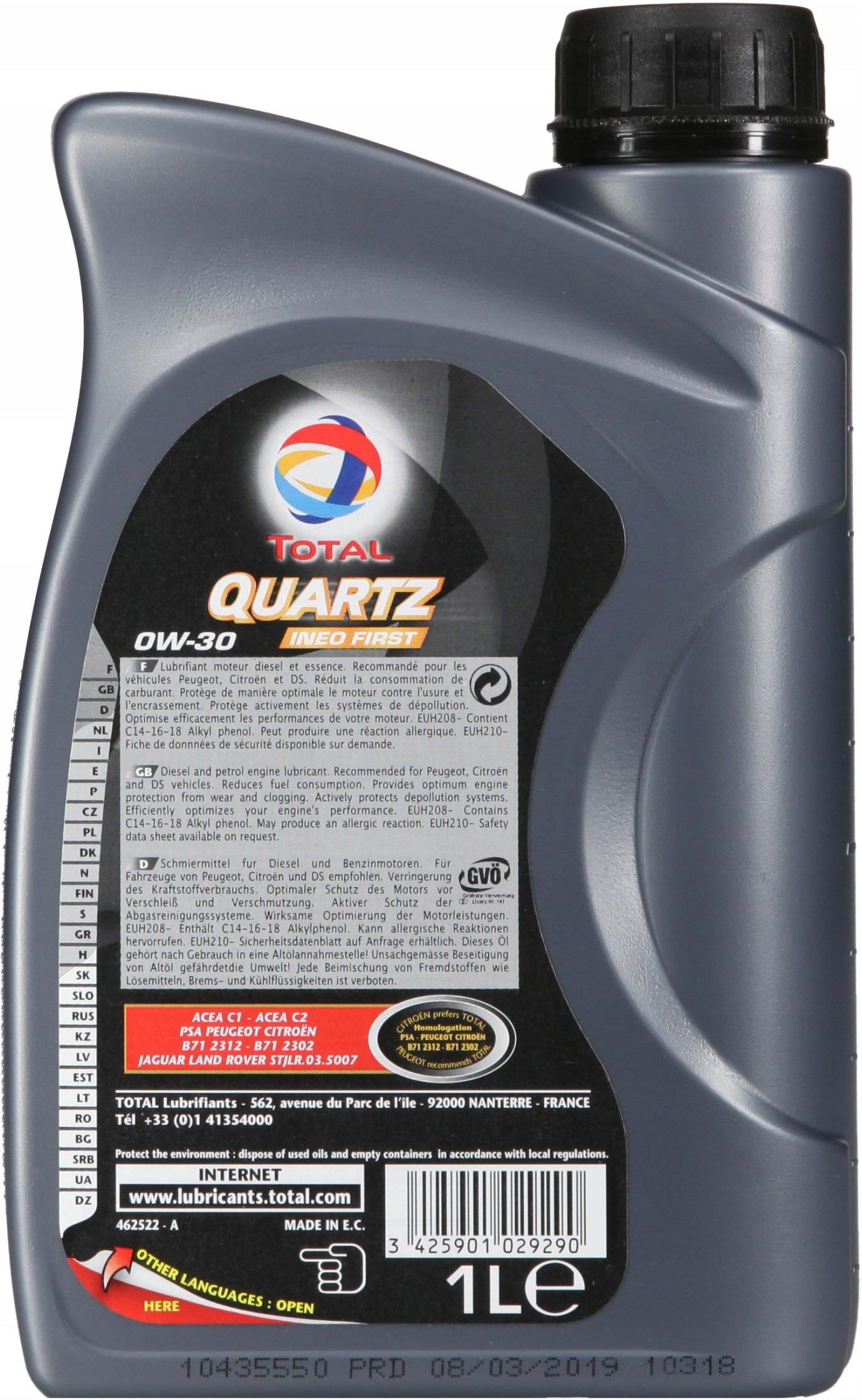 total quartz ineo first 0w30