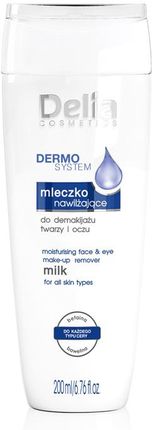 Delia Dermo System mleczko nawilżające do demakijażu twarzy i oczu 200ml