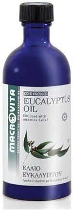Macrovita Olejek Eukaliptusowy Tłoczony Na Zimno Olejek Kosmetyczny Z Kompleksem Witamin E+C+F 100 ml 