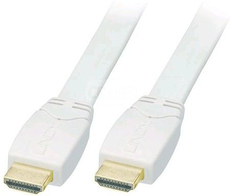 Lindy cyfrowy HDMI - HDMI płaski biały 1.3b Full HD 41163 - 3m