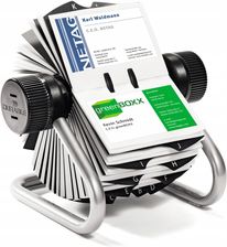 Wizytownik obrotowy na 400 wiztówek A-Z srebrny DURABLE 2481-23