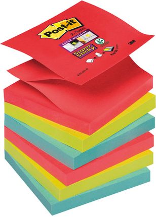 3M Post-It Bloczek Samop Super Sticky Z-Notes (R330-6Ss-Jp) 76x76mm 6x90 Kart Energiczne Kolory (3M-70005197846)