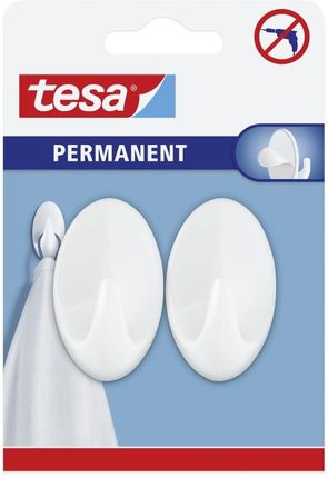 Tesa Haczyki owalne białe Permanent biały (66603)