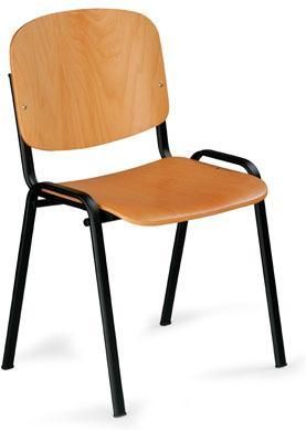 Manutan Drewniane krzesło i Sylva Black 239384