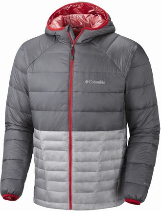 Columbia Diamond 890 Turbodown Hooded Down Jacket Graphite tradewinds Grey bright Red Pop S Ceny i opinie Ceneo.pl