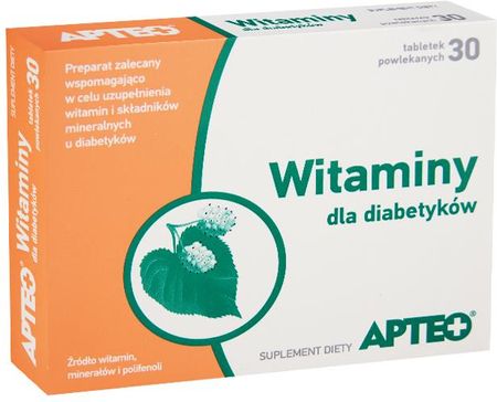 Apteo Witaminy dla diabetyków 30 tabletek