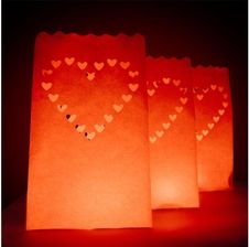 Zdjęcie Nastrojowe lampiony - serce - Reda