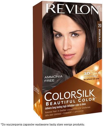 REVLON ColorSilk farba do włosów brązowa czerń 20