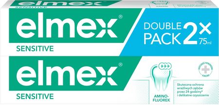 elmex Sensitive Pasta do zębów wrażliwych z aminofluorkiem 2 x 75ml