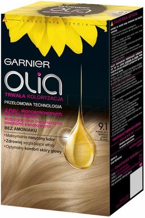 Garnier Olia Farba do włosów 9.1 Popielaty bardzo jasny blond