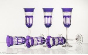 Crystal Julia Kieliszki kryształowe do szampana malowane 150 ml 6 sztuk 4456