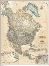 Zdjęcie National Geographic Ameryka Północna Mapa Ścienna Polityczna Executive 1:14 Mln - Łask