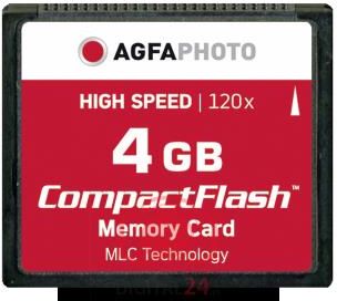AgfaPhoto CompactFlash 4GB High Speed 120x MLC
