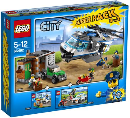 LEGO City 66492 SuperPack 3w1 Policja