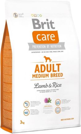 Brit Care Adult Medium Breed Lamb&Rice 3Kg