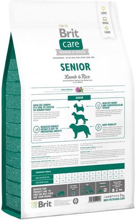 Karma Brit Care Senior All Breed Lamb Rice 3Kg Ceny i opinie Ceneo.pl