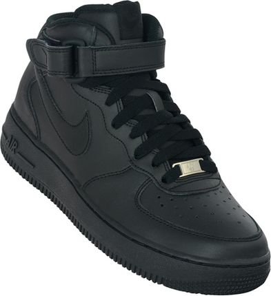 Buty Nike Air Force 1 Mid (GS) All Black (314195-004) - Ceny