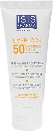 Isis Pharma Uveblock Fluid z filtrem przeciwsłonecznym bezbarwny SPF 50+ Ultra UVA-UVB 40ml
