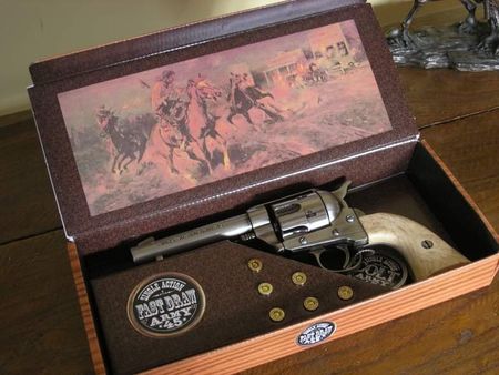 Hiszpania Wyjątkowy Colt Peace Maker Z 1873 Pudło + Naboje