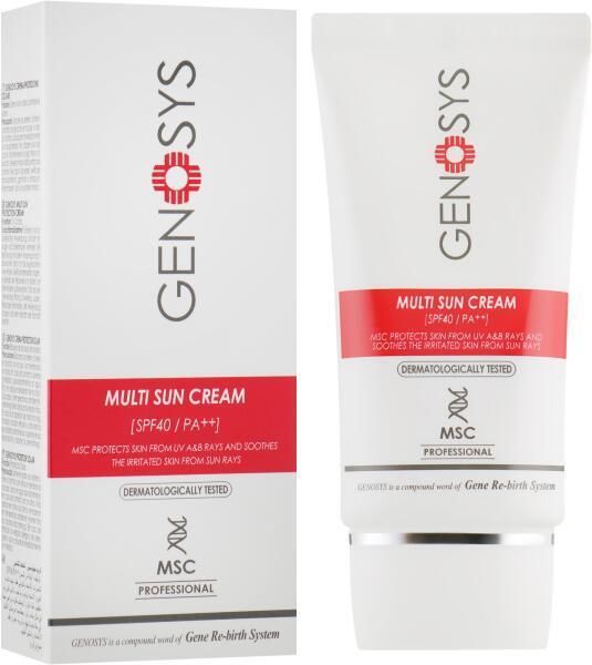 Krem Genosys Multi Sun Cream z wysoką ochroną przeciwsłoneczną SPF 40 ...