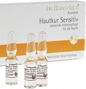 Krem Dr.Hauschka Kuracja w ampułkach Sensitive i Hautkur Sensitiv 10x1ml 10x1ml na dzień i noc 