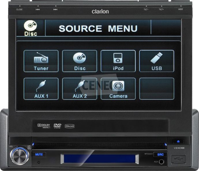 Samochodowy palel LCD TV Clarion VZ409E Opinie i ceny na Ceneo.pl