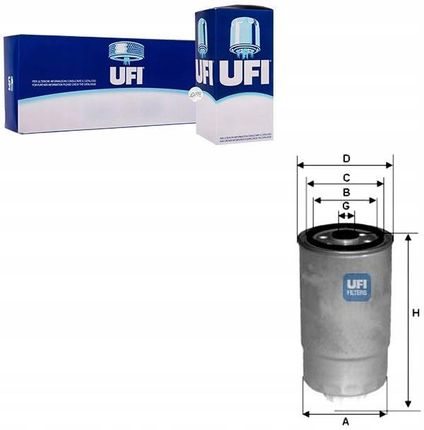 Filtr paliwa UFI 24.H2O.00