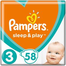Pampers Pieluchy Sleep&Play VP rozmiar 3, 58 pieluszek - zdjęcie 1