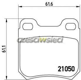 Klocki hamulcowe - komplet BREMBO P 59 014