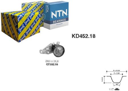 Zestaw paska rozrządu SNR KD452.18