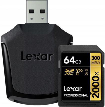 Lexar Professional SDXC 64GB 2000x UHS-II (LSD64GCRBEU2000R)