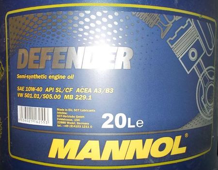 Mannol 10W-40 Defender SL/CF A3/B3 20L