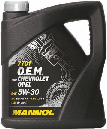 Mannol 5W-30 7701 OEM OPEL/CHEVR.GM C2/C3  4L