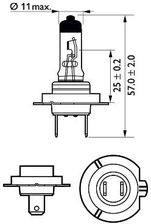 Philips 12972DV Żarówka, Przezroczysty, H7 : : Motoryzacja