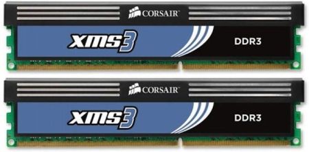 Pamięć RAM Corsair DDR3 4GB (2x2GB) 1600MHz CL9 XMS3 Core i7 Core i5 and Core 2 (CMX4GX3M2A1600C9)