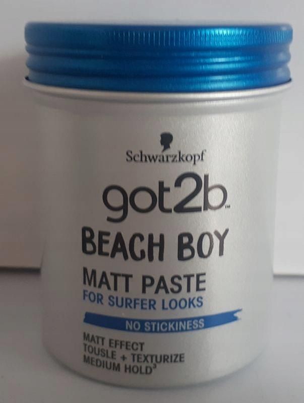 SCHWARZKOPF GOT2B Beach Boy Matowa Pasta do Stylizacji Włosów 100ml - zdjęcie 4 SCHWARZKOPF GOT2B Beach Boy Matowa Pasta do Stylizacji Włosów 100ml