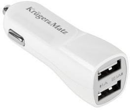 Kruger&Matz Ładowarka samochodowa USB 2.1A (KM0018)
