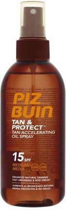 Piz Buin Tan & Protect Tan Accelerating Oil Spray SPF15 150ml W Opalanie