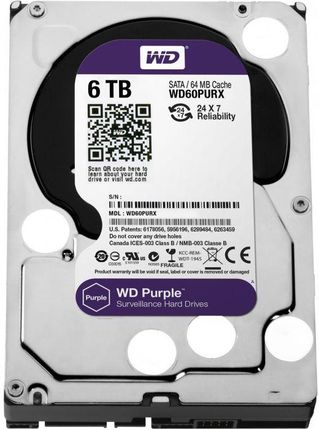 WD Purple 6TB 3,5" (WD60PURX)